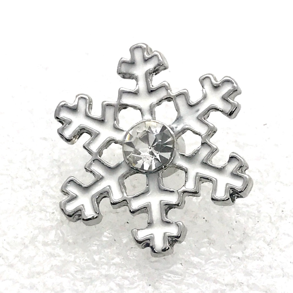 Snowflake snap button 20mm gingersnaps ASN20